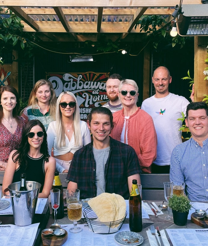 Bloom team at restaurant